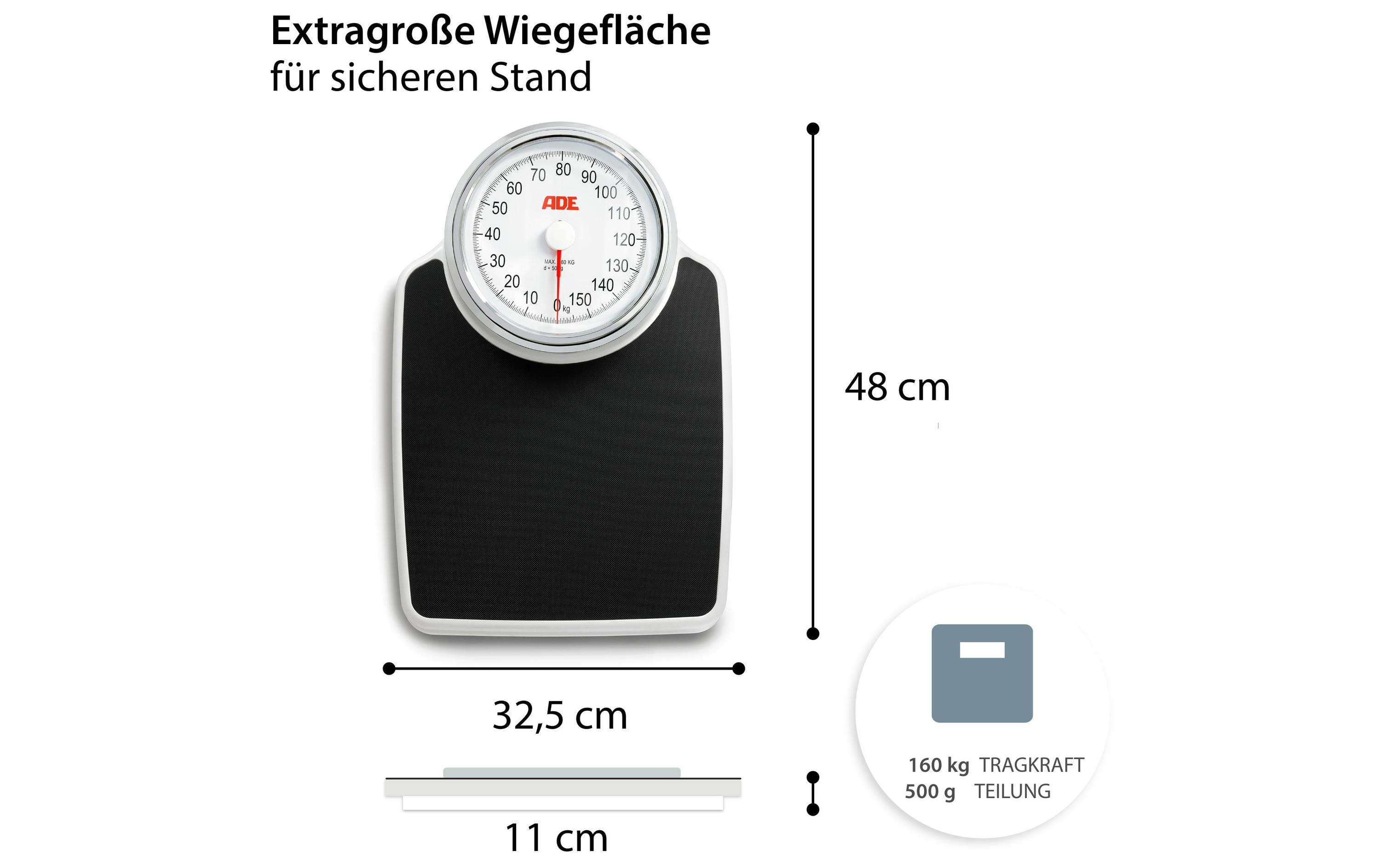 Personenwaage Clinica SchwarzKörperwaage