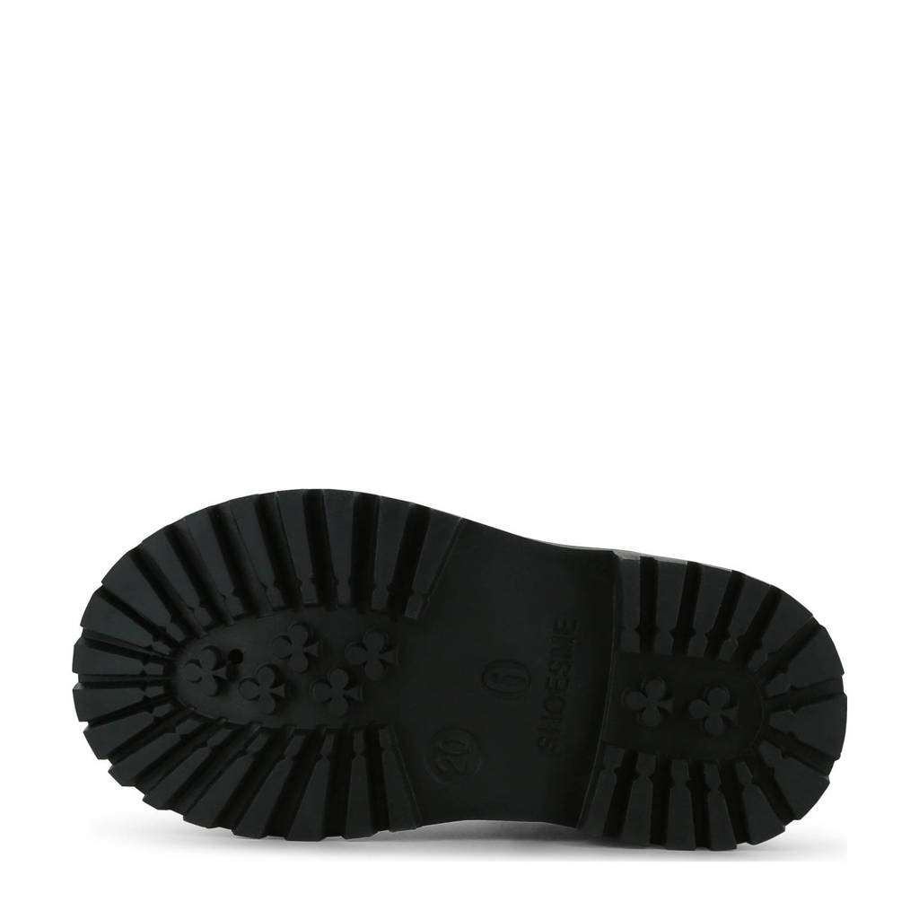 Shoesme leren veterboots donkergroen