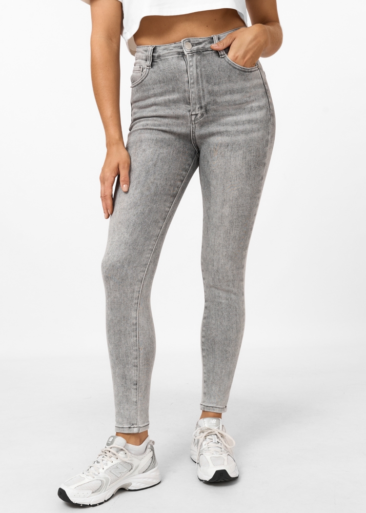 Skinny jeans grijs