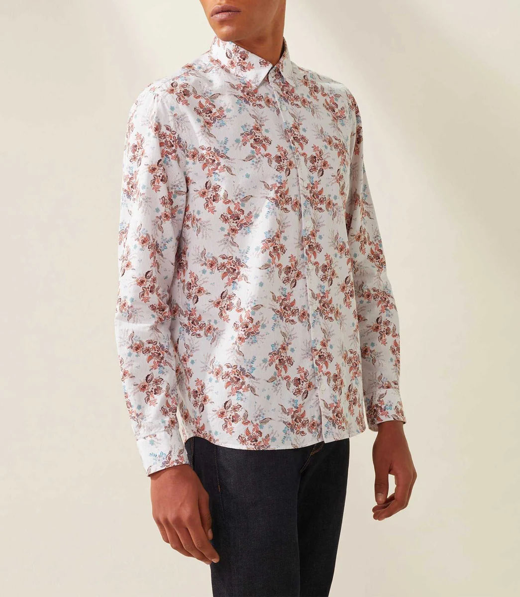 Chemise casual rouille 