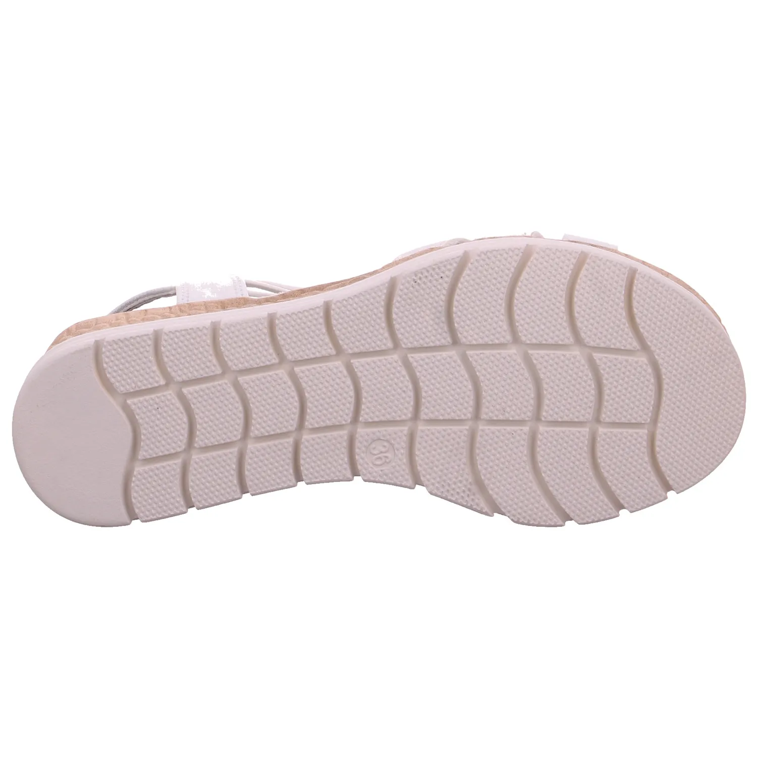 PIECE OF MIND Sandalette Weiss Lederimitat