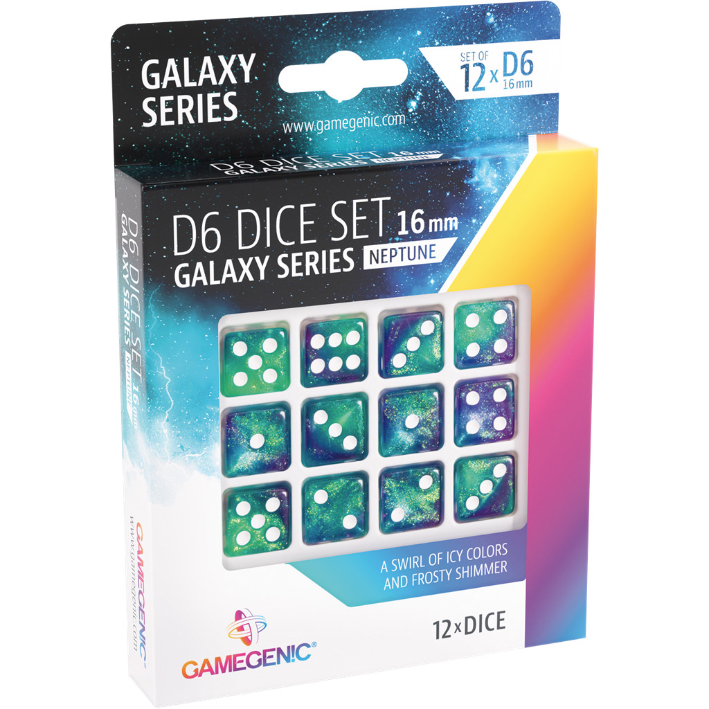 Set de 12 dés à 6 faces - Galaxy Series