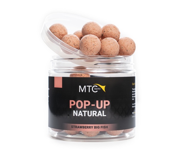 Pop-Up Natural Strawberry Big Fish MTC Baits