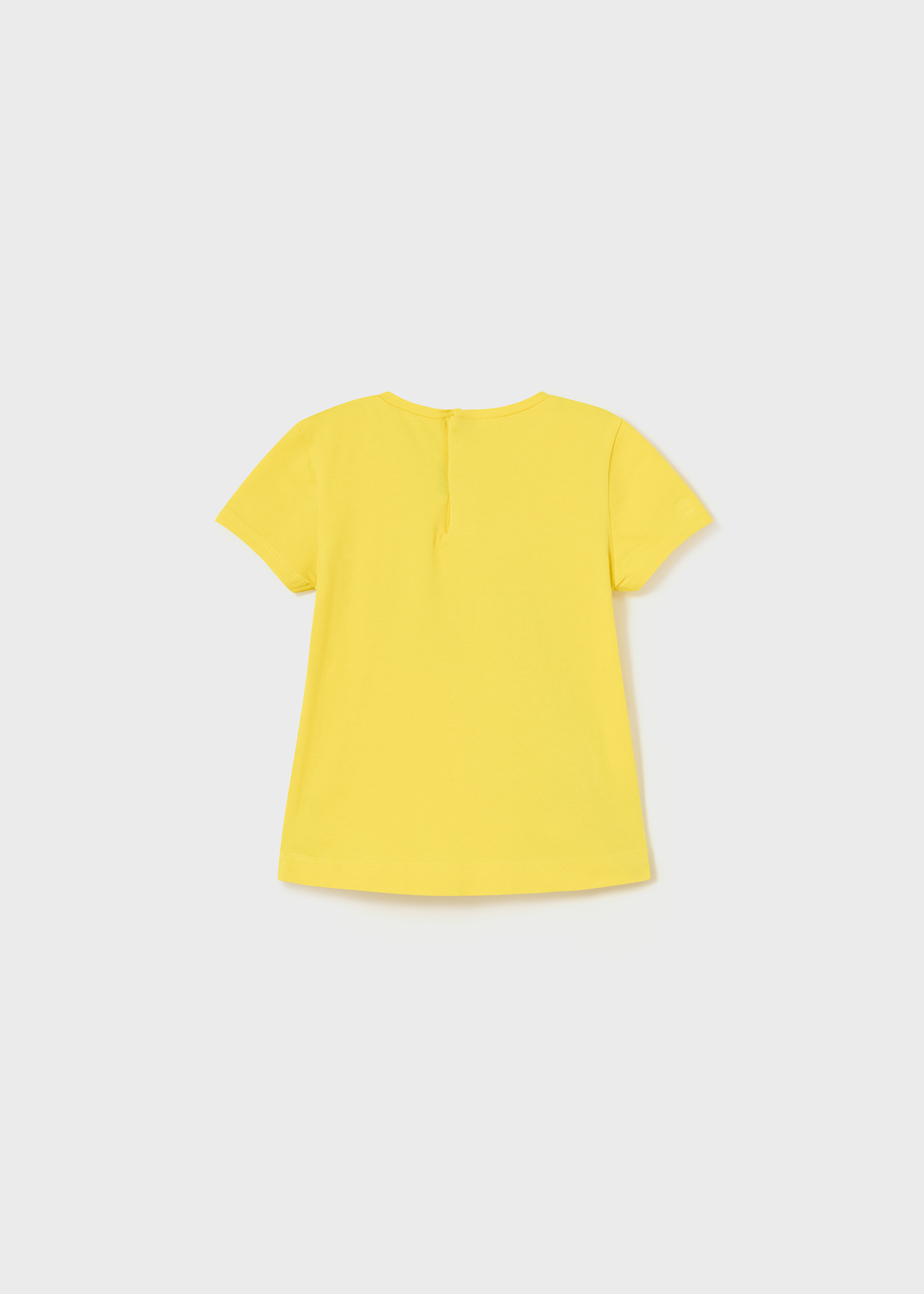 Camiseta de manga curta em algodão sustentável para bebês