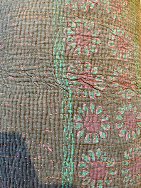 Kussen Kantha vintage 50x70 cm blue