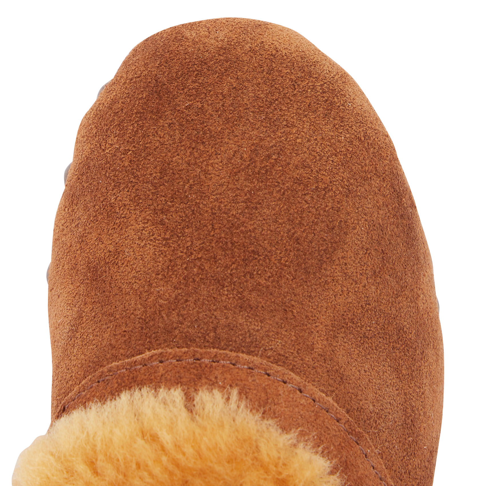 ELINE - Sabots en cuir velours | Marron