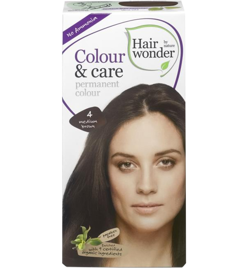 Hairwonder Colour & Care 4 Medium Brown (100 ml)