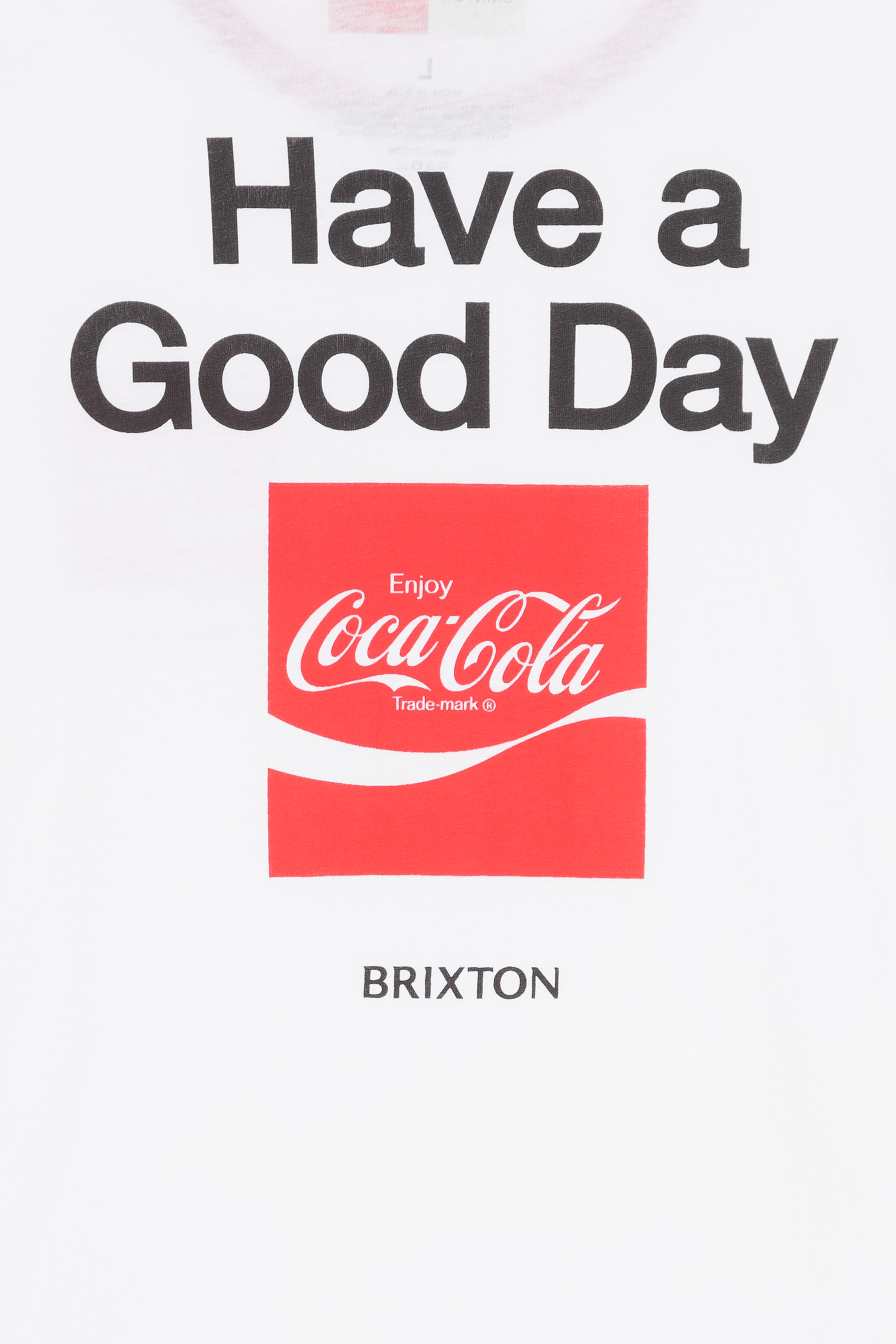 BRIXTON T-shirt - brixton x COCA COLA GOOD DAY RINGER Blanc