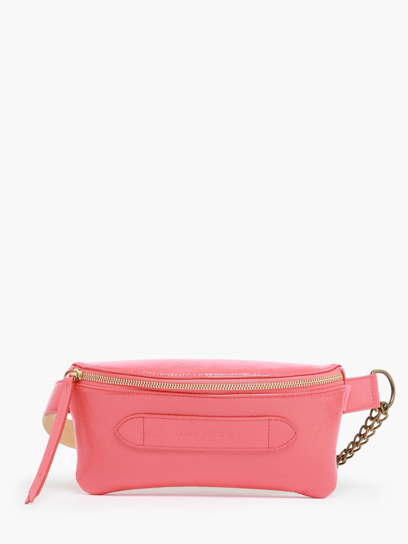 Sac ceinture Coachella cuir vernis froiss MARIE MARTENS