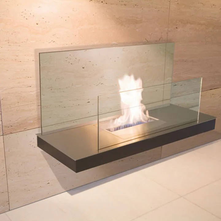 Radius Design - Wallflame II - Edelstahl / Glas, schwarz