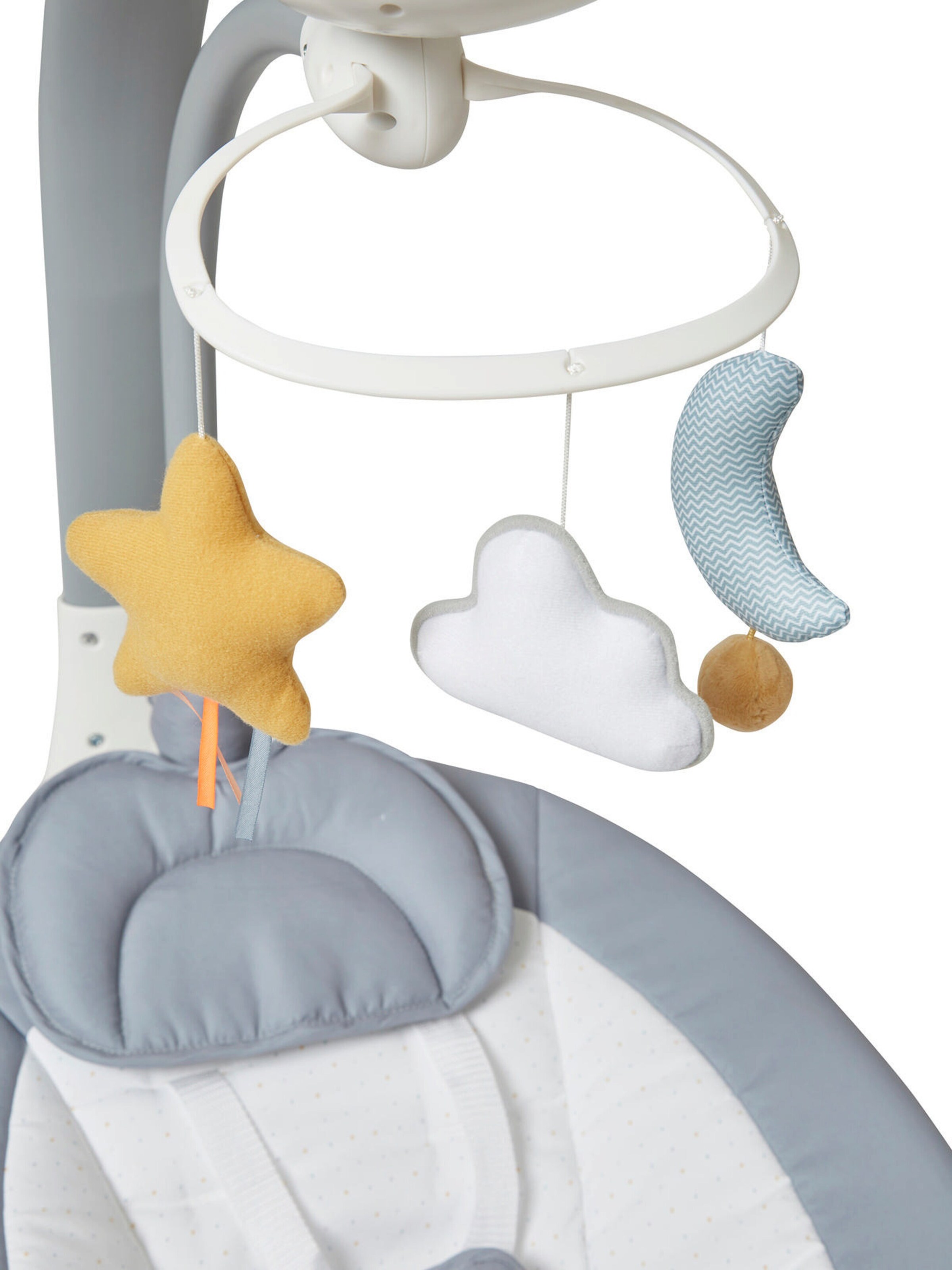 Vertbaudet Babywippe ASTRO'NEF PREMIUM mit Mobile grau