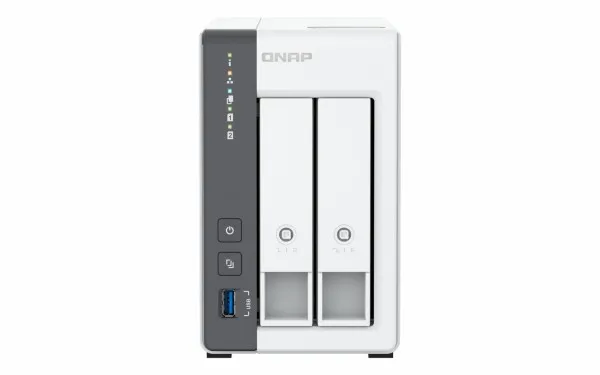 QNAP TS-216G - NAS-server - 2 bays - SATA 6Gb/s - RAID JBOD, 0, 1 - RAM 4 GB - 2.5 Gigabit Ethernet - iSCSI support