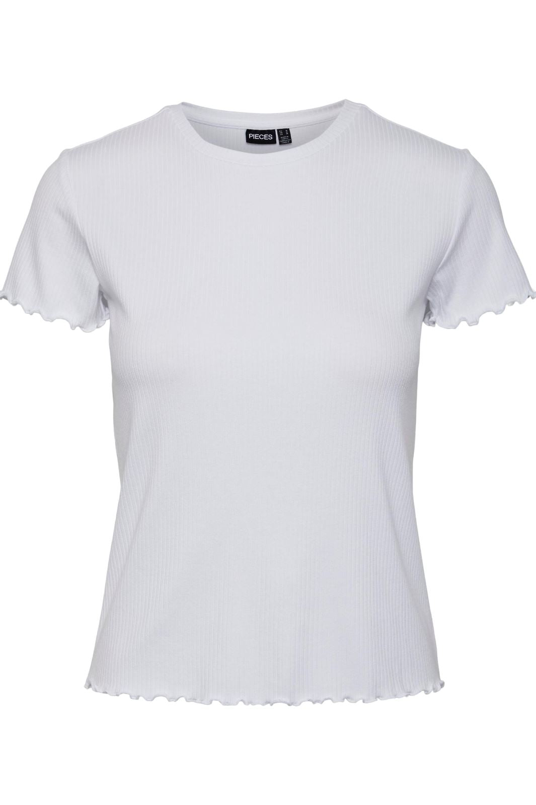 Pieces Pcnicca Ss O-Neck Top bright white