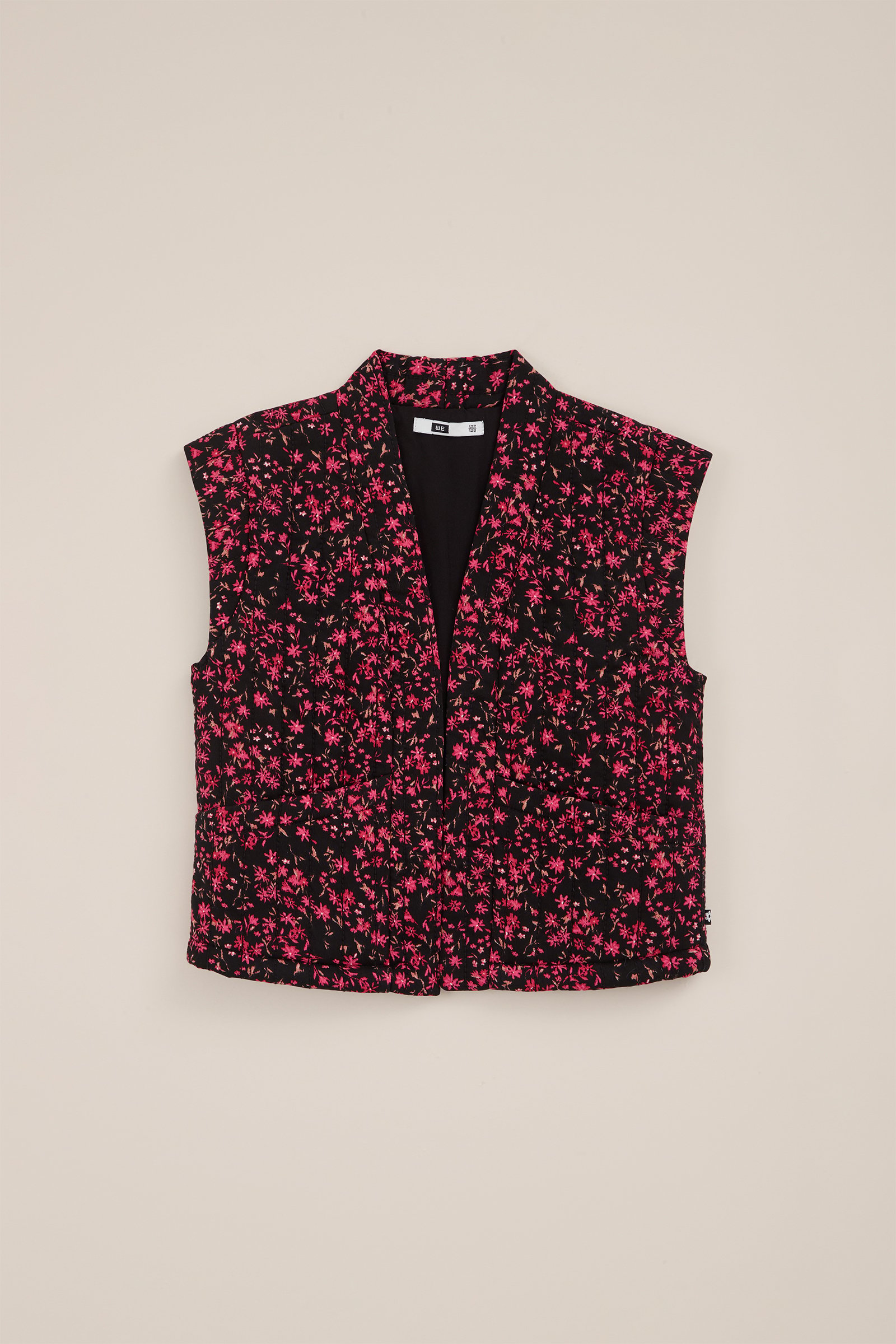 Meisjes gilet met dessin WE Fashion Roze
