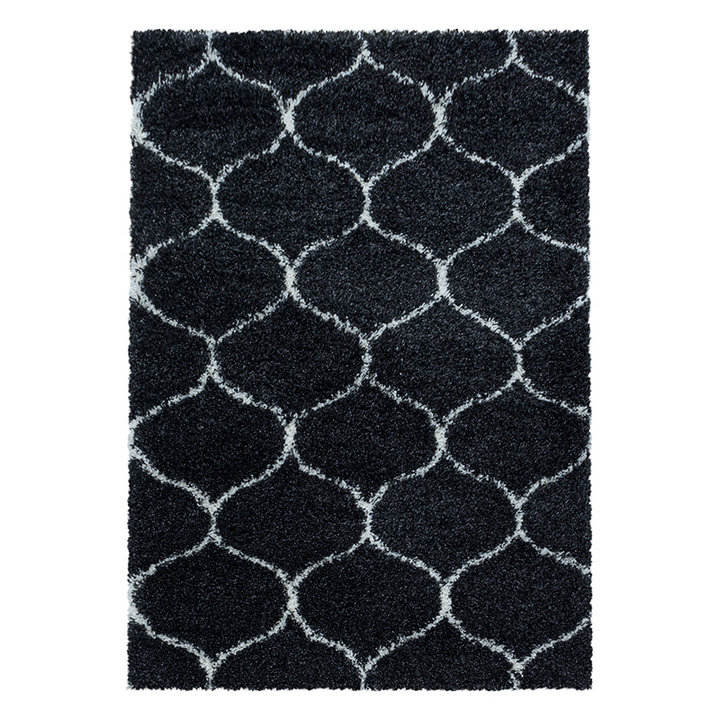 Berber vloerkleed - Agadir Circle Antraciet/Creme | Warm