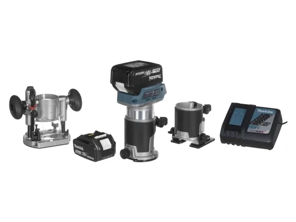 Makita DRT50 - Pyntrouter - ledningfri - spændepatron 8 mm - intet batteri - 18 V - SOLO