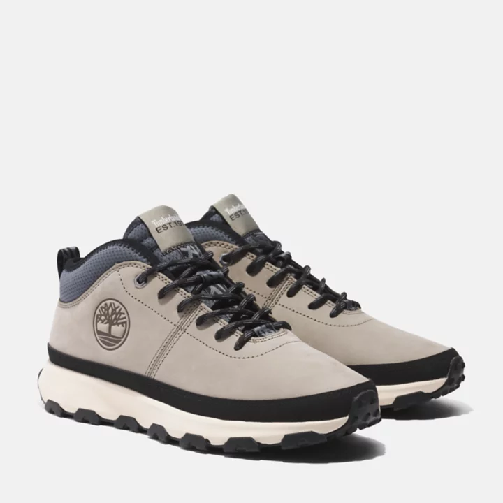 Basket en cuir Winsor Trail pour homme en beige