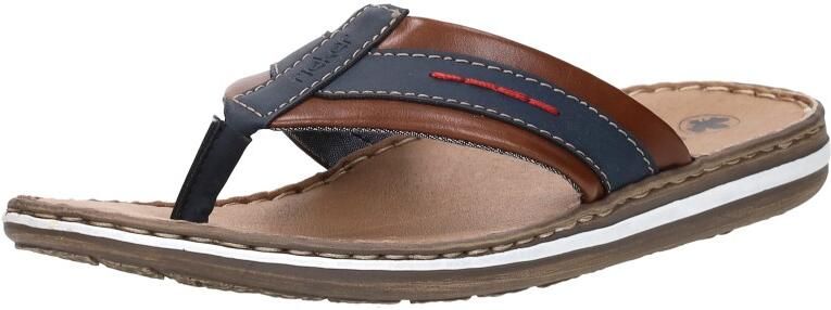 Rieker Comfortabele leren herenslipper Brown Heren