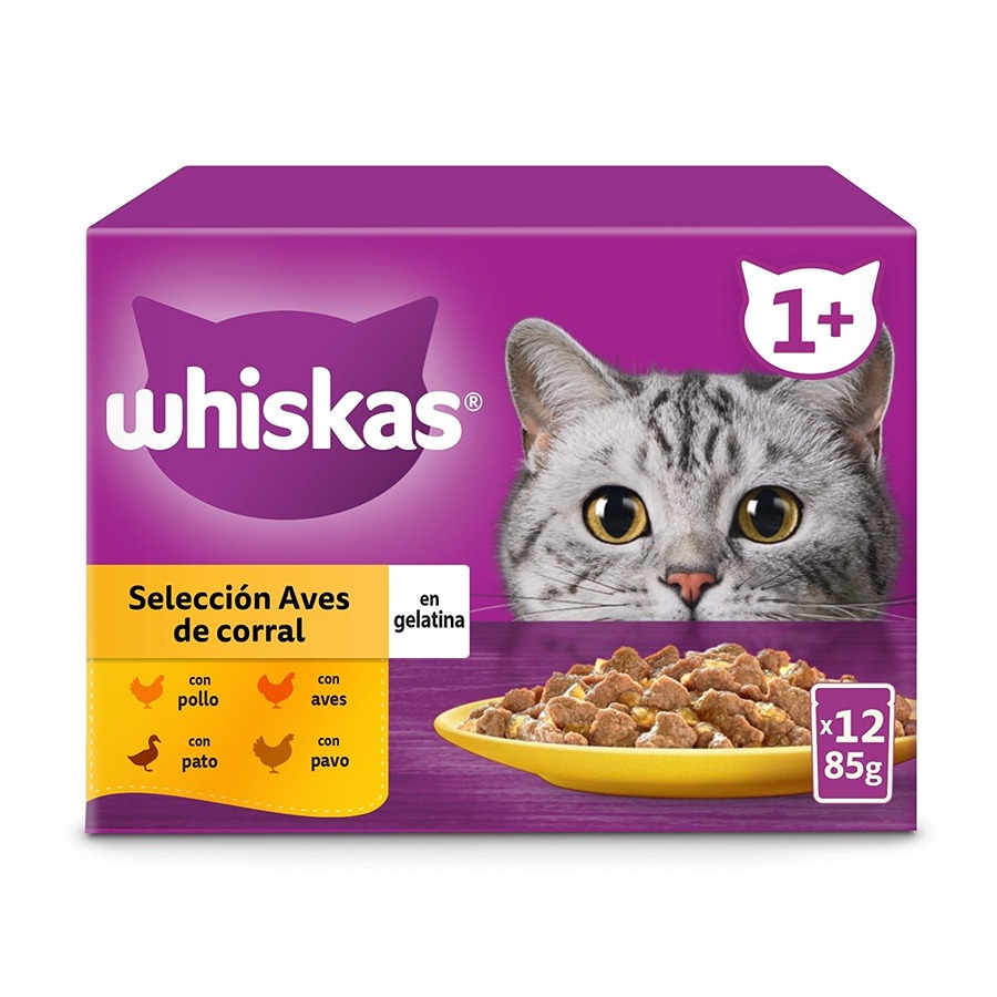 Whiskas Selection Birds Jelly em sachês para gatos adultos - Pacote múltiplo