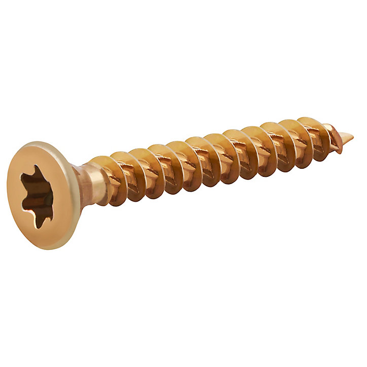 Vis à bois Turbodrive Premium torx zinguée jaune 5x40 mm - 500 pièces