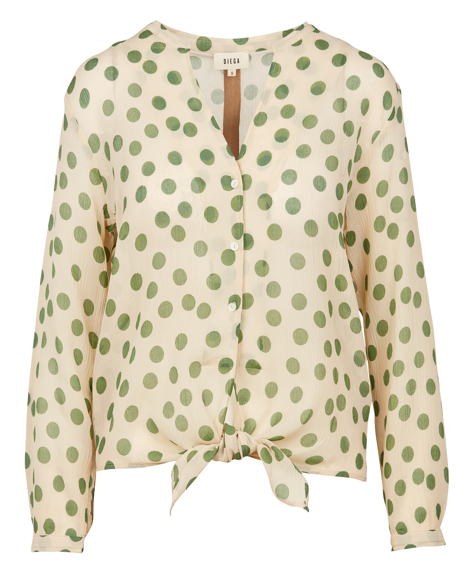 CALINA - Chemise à imprimé pois| Vert