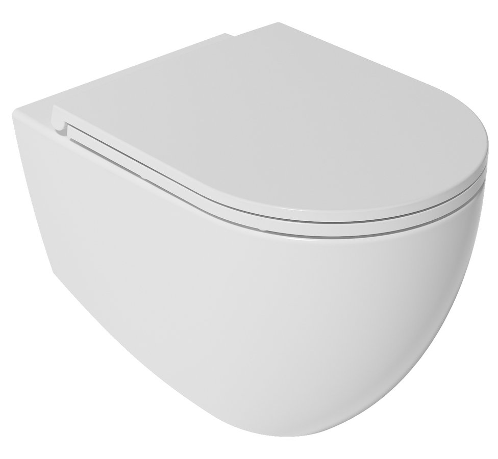 Isvea Infinity toiletpot randloos met softclose zitting wit