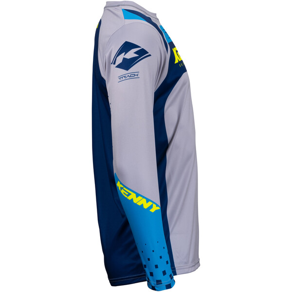 Kenny - Maillot enfant Track Kid Focus - 2023 Gris / Navy / Jaune