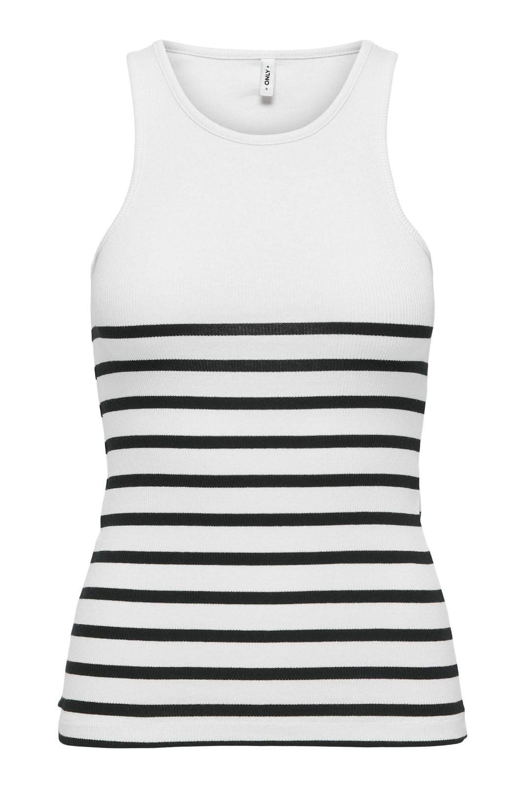 Only Onlkenya Rib Stripe Tank Top 4452882 bright white black