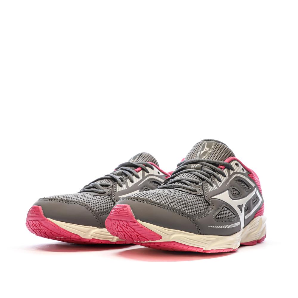 Mizuno Chaussures de Running Gris/Rose Femme Mizuno Spark 7