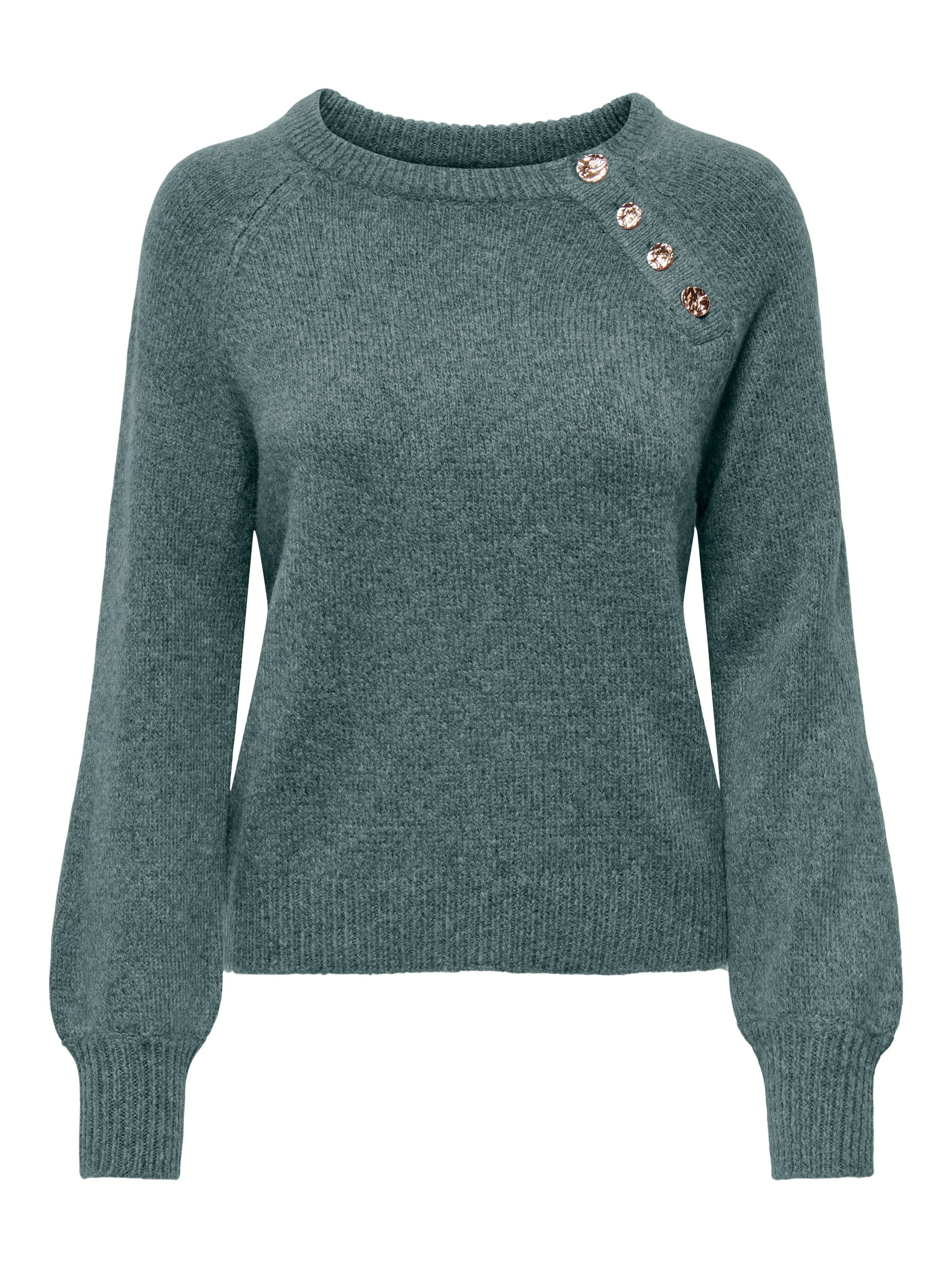 ONLY Rundhalspullover »ONLEMMA LS BUTTON ONECK EX KNT«
