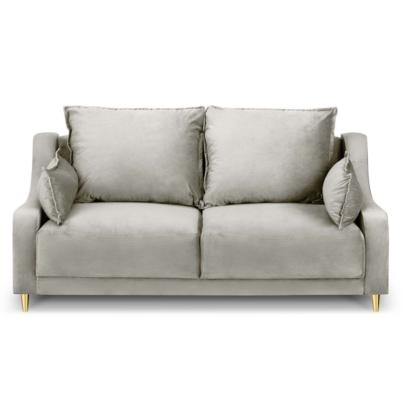 Mazzini Sofas Canapé fixe 2 places Pansy beige - 150x94x90 cm