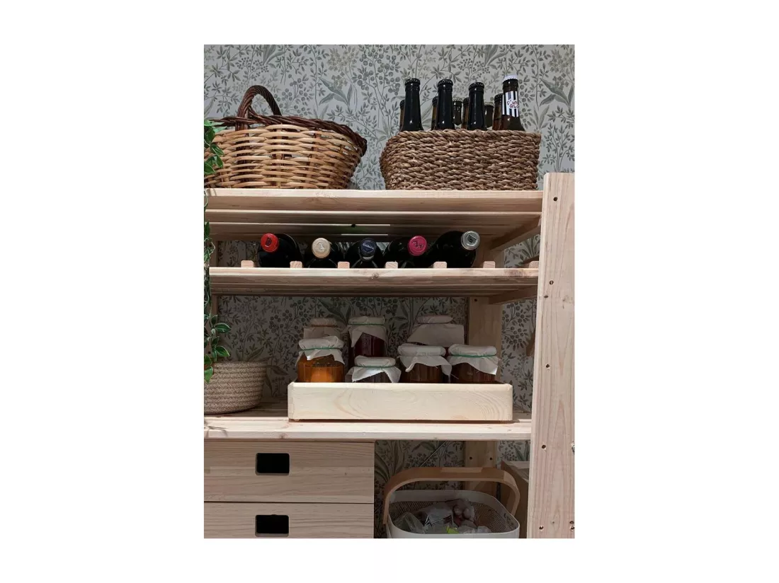 Caisse en bois de rangement 40 x 30 x 7 cm