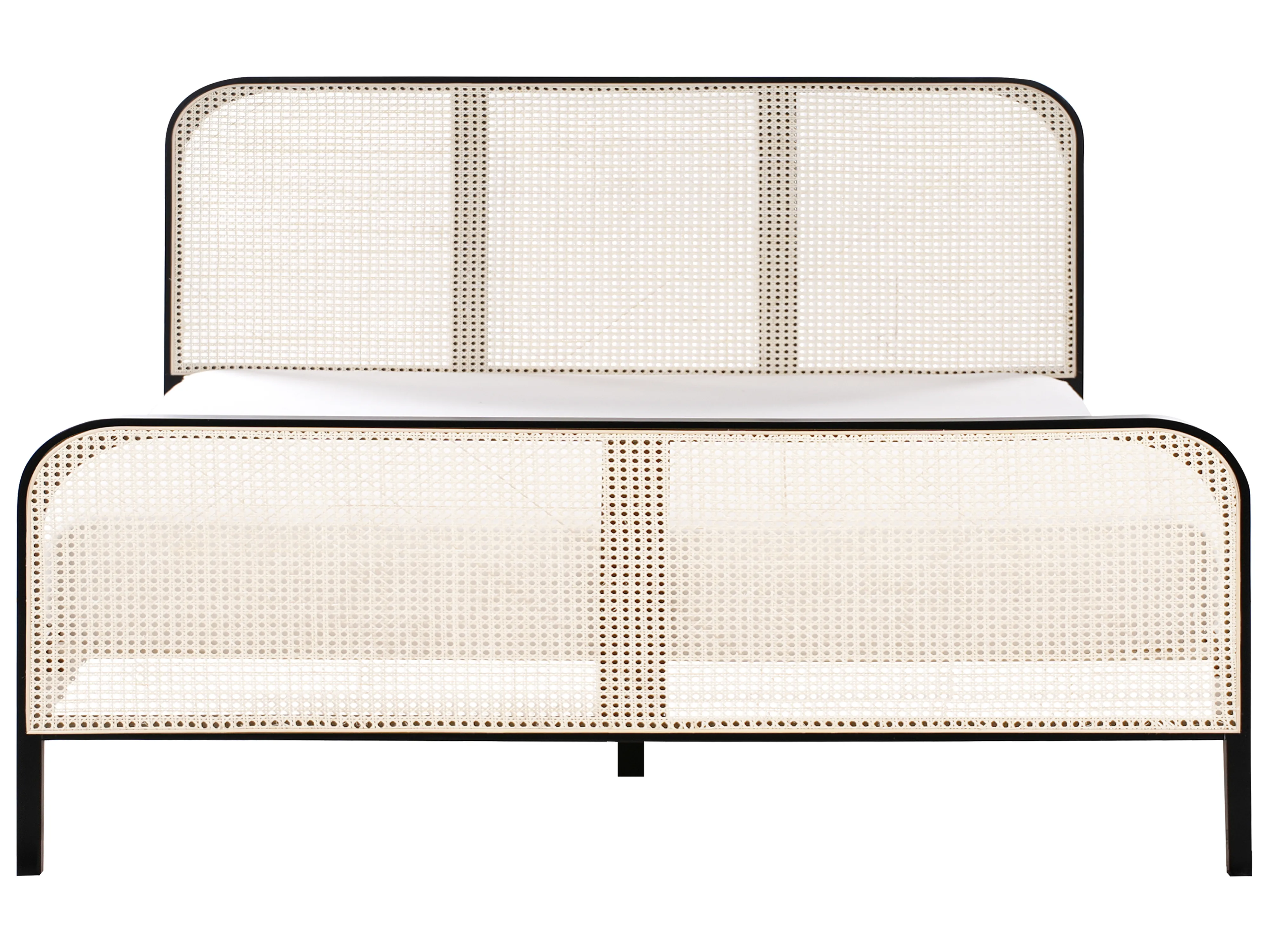 Bed Dennenhout GONFARON 180 x 200 cm Zwart