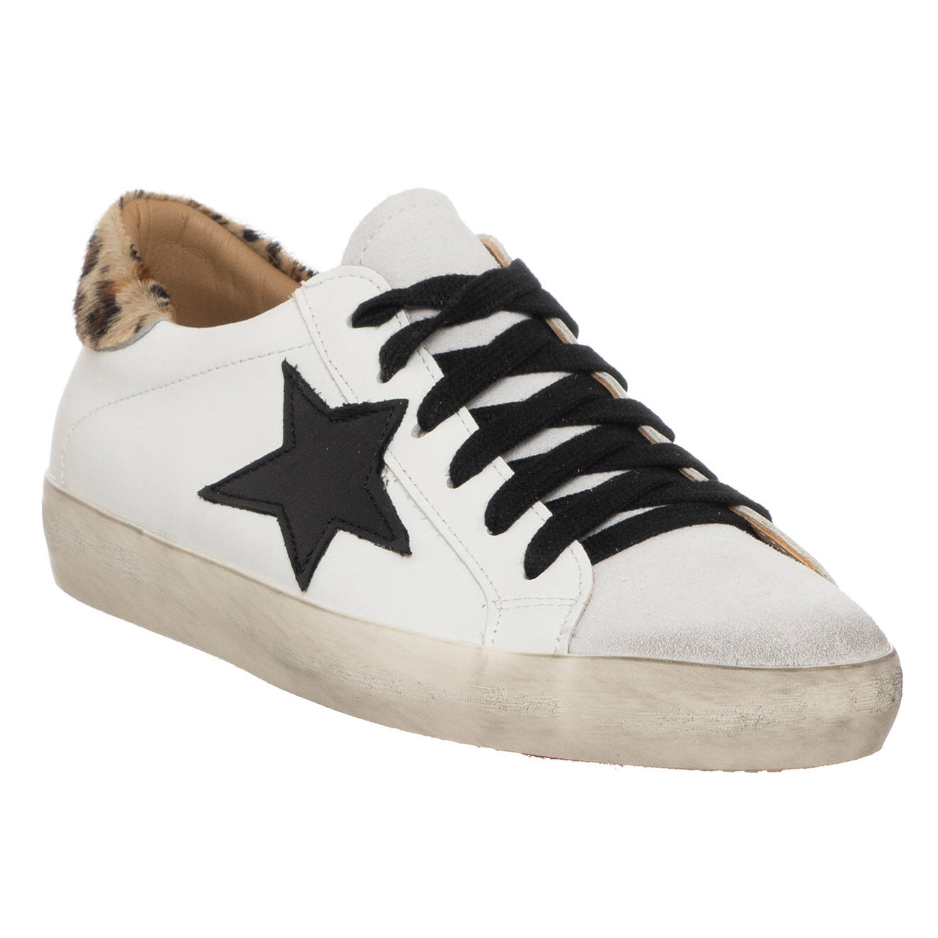 Loretta Pettinari Baskets en Cuir Tatiana blanches