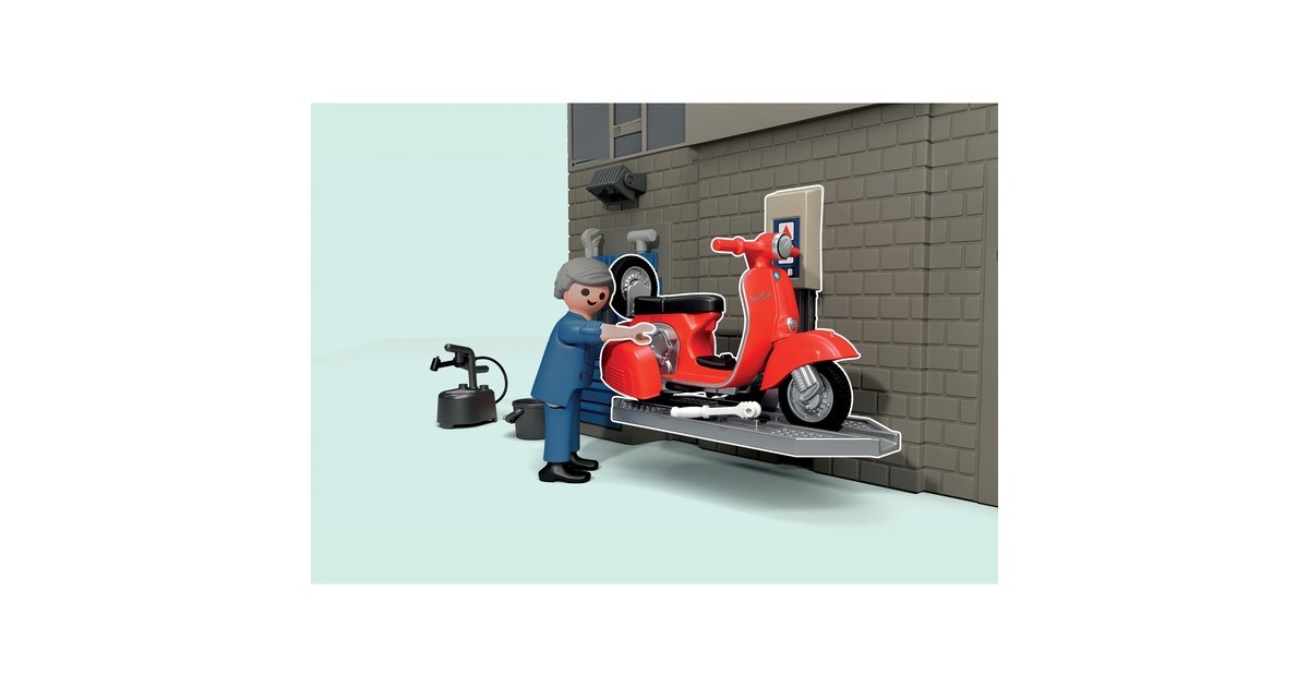 PLAYMOBILVespa - 60s Werkplaats met Vespa Constructiespeelgoed  (71620)