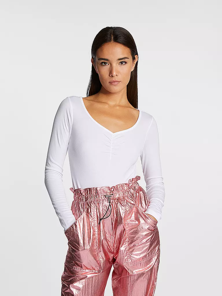 RICH & ROYAL Langarmshirt weiss