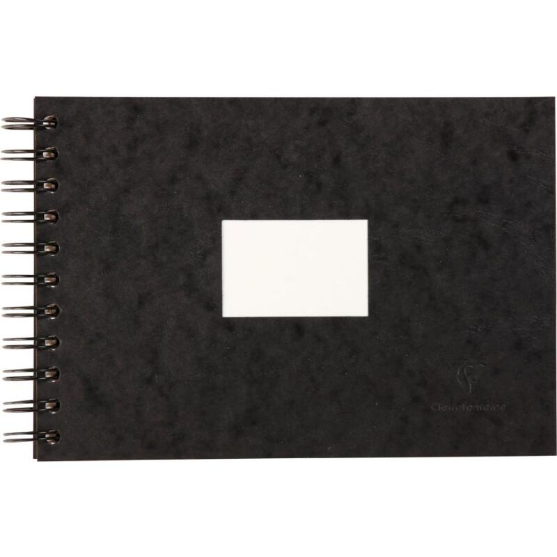 Carnet de Voyage aquarelle spiralé 20F A5 300g - Noir
