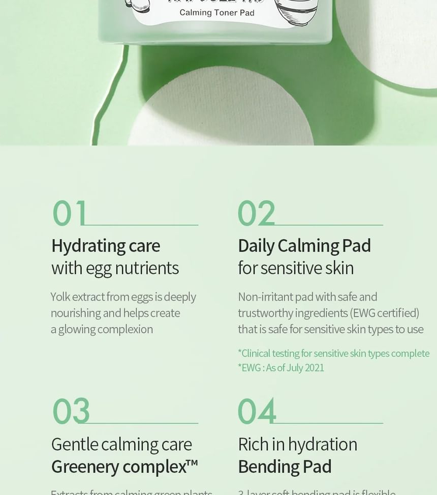 te cool voor school - Egg Cica Ampoule Pad