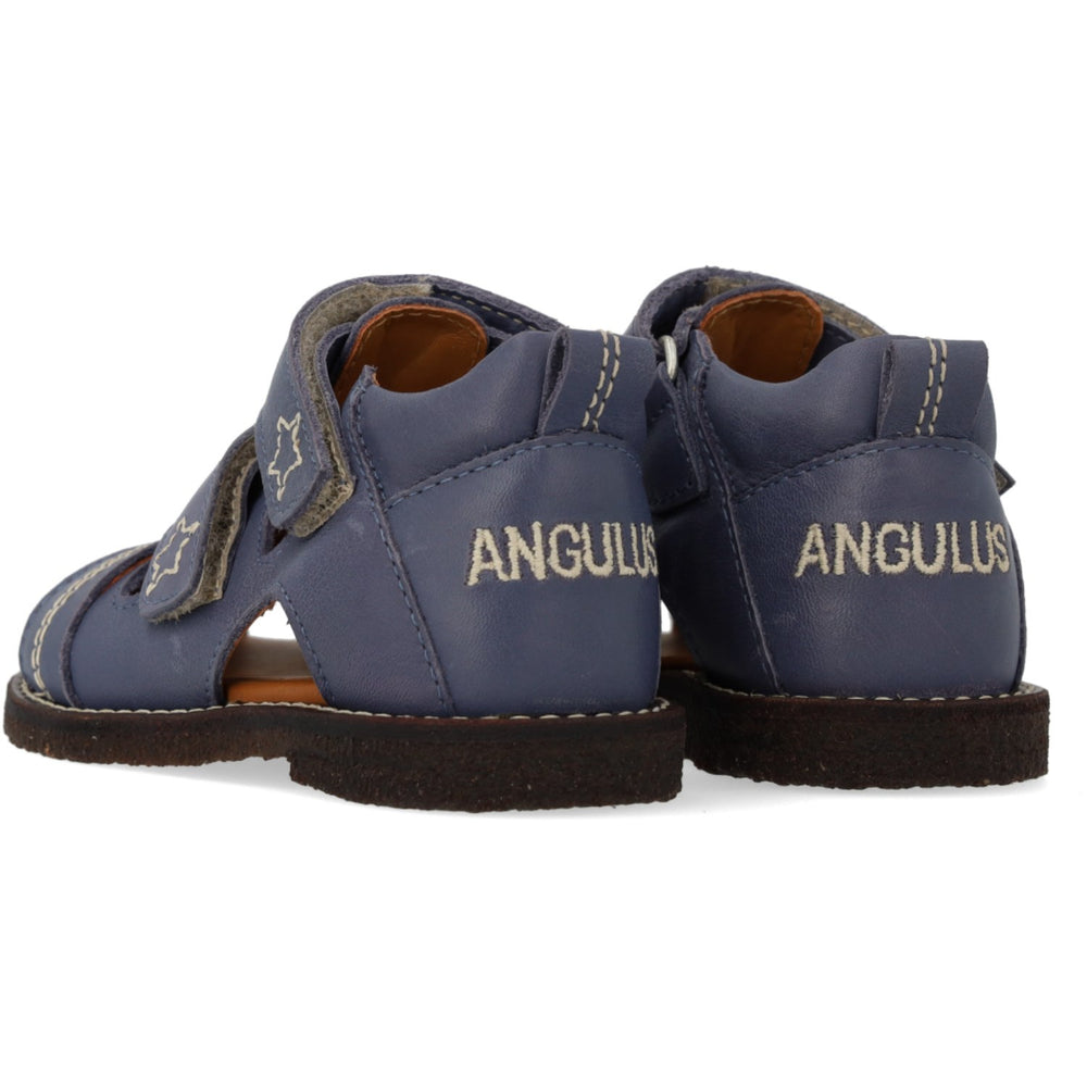 Køb Angulus Indigo Sandal Med Stjernebroderi