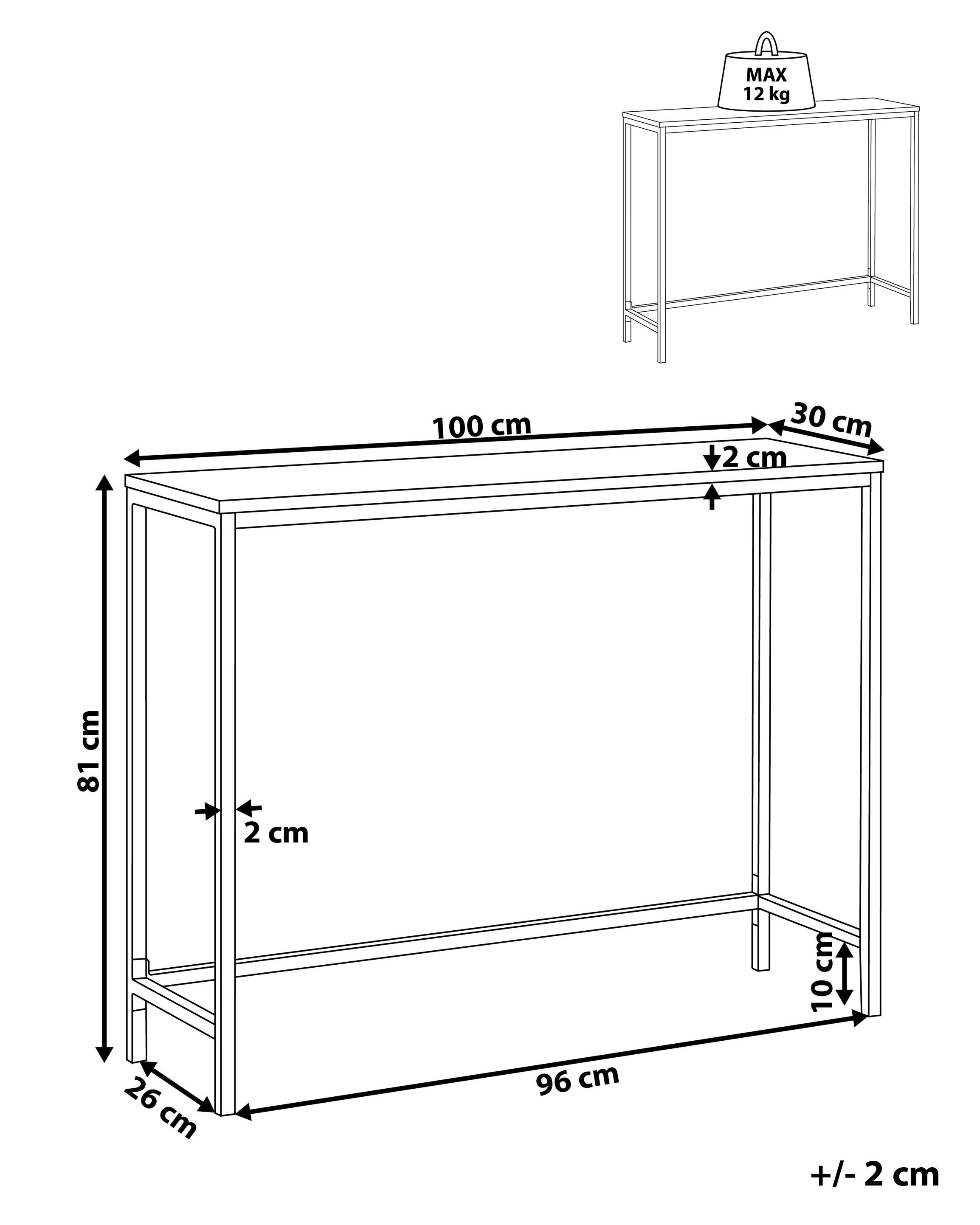Sidetable TULIA Donkerbruin