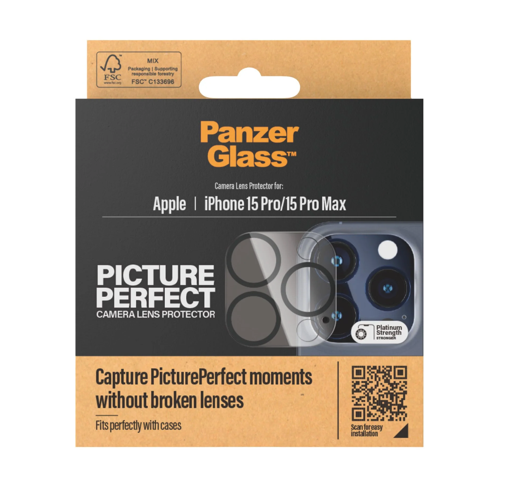iPhone 15 Pro / iPhone 15 Pro Max Kamera Objektiv Protector Panzer Glas (1137) - Transparent
