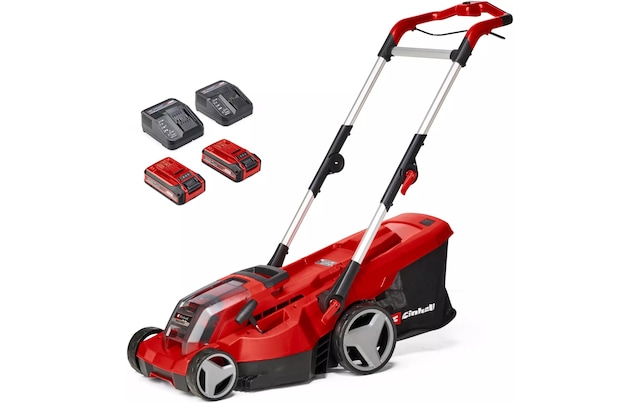 Einhell Akkurasenmäher »Akku-Rasenmäher RASARRO 36/36 Kit, 2 x 3.0Ah Plus«