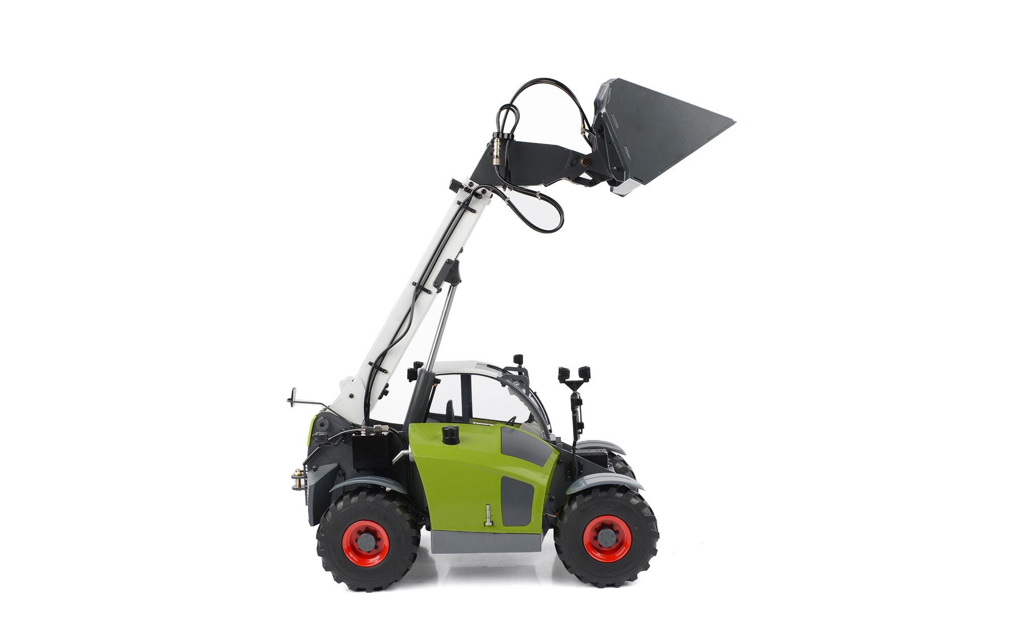 Teleskoplader Hydraulisch 1:14, ARTR<br>Scale Teleskop Gabelstapler mit austauschbaren Anbaugeräten
