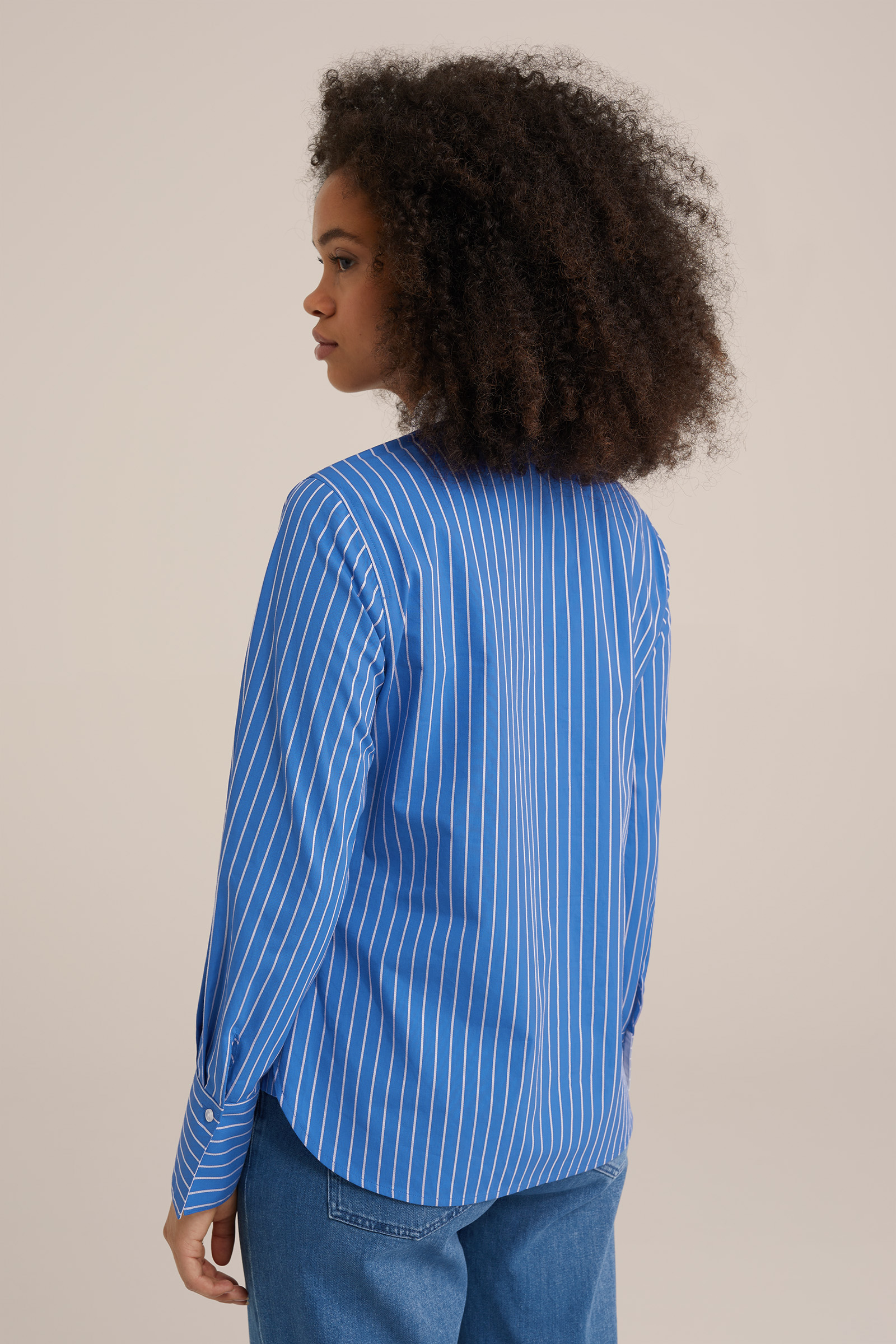 overhemdblouse WE Fashion Kobaltblauw