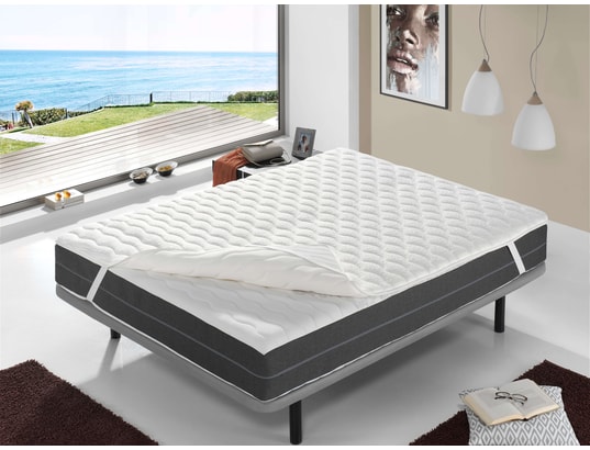 XALUCA - Sur matelas 140x190 bastille – hauteur 4 cm - respirabilit...