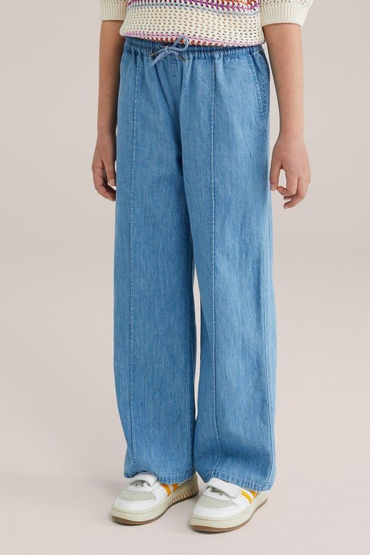 Blue Ridge - Meisjes denim straight fit  broek - Lichtblauw - Katoen - Maat: 92