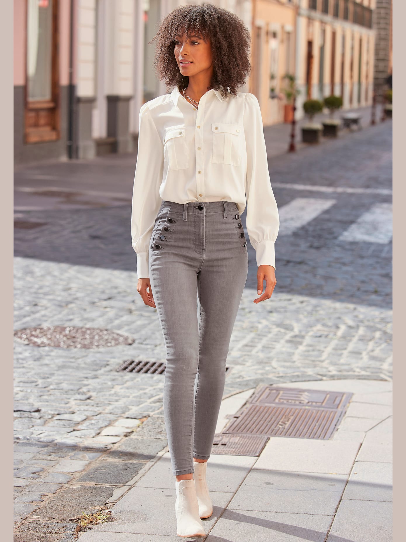Jegging boutons devant