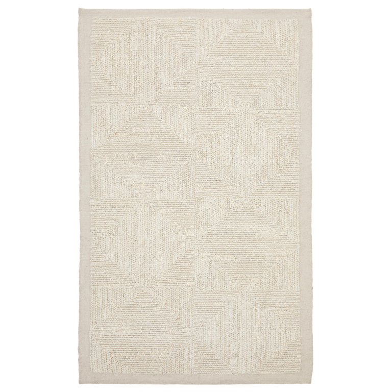 Kave Home Sicali vloerkleed 230x160 wit jute