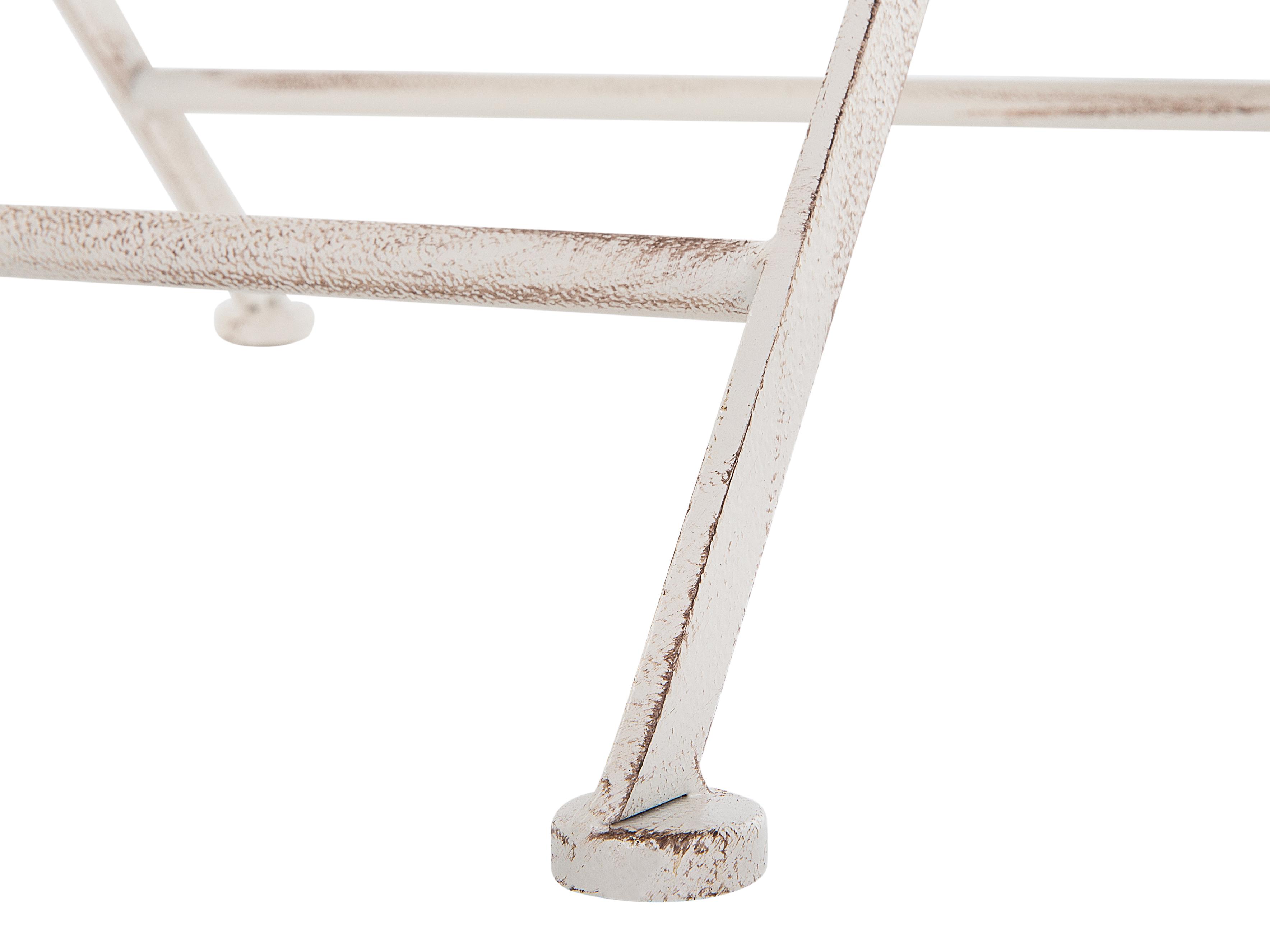 Bistrotafel TRIESTE 70 cm 70 cm Metaal Lichtbeige