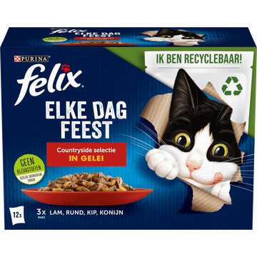 Felix Elke Dag Feest Countryside kattenvoer 12 x 85g